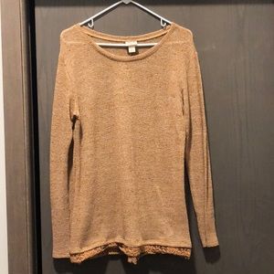 Mossimo semi sheer crew neck